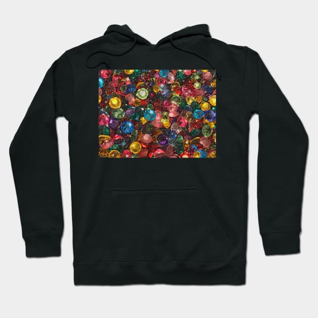 Reclining Rhinestones Hoodie by eedeeo